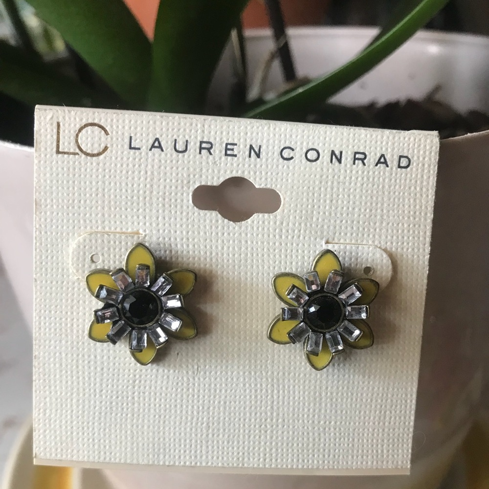 Betsy Johnson sunflower earrings